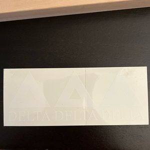 Tri Delta car decal